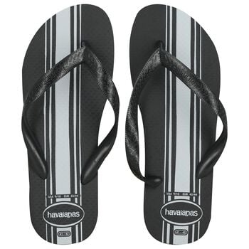 Black Logo Flip Flops