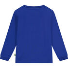 Boys Blue Logo Long Sleeve Top, 2, hi-res