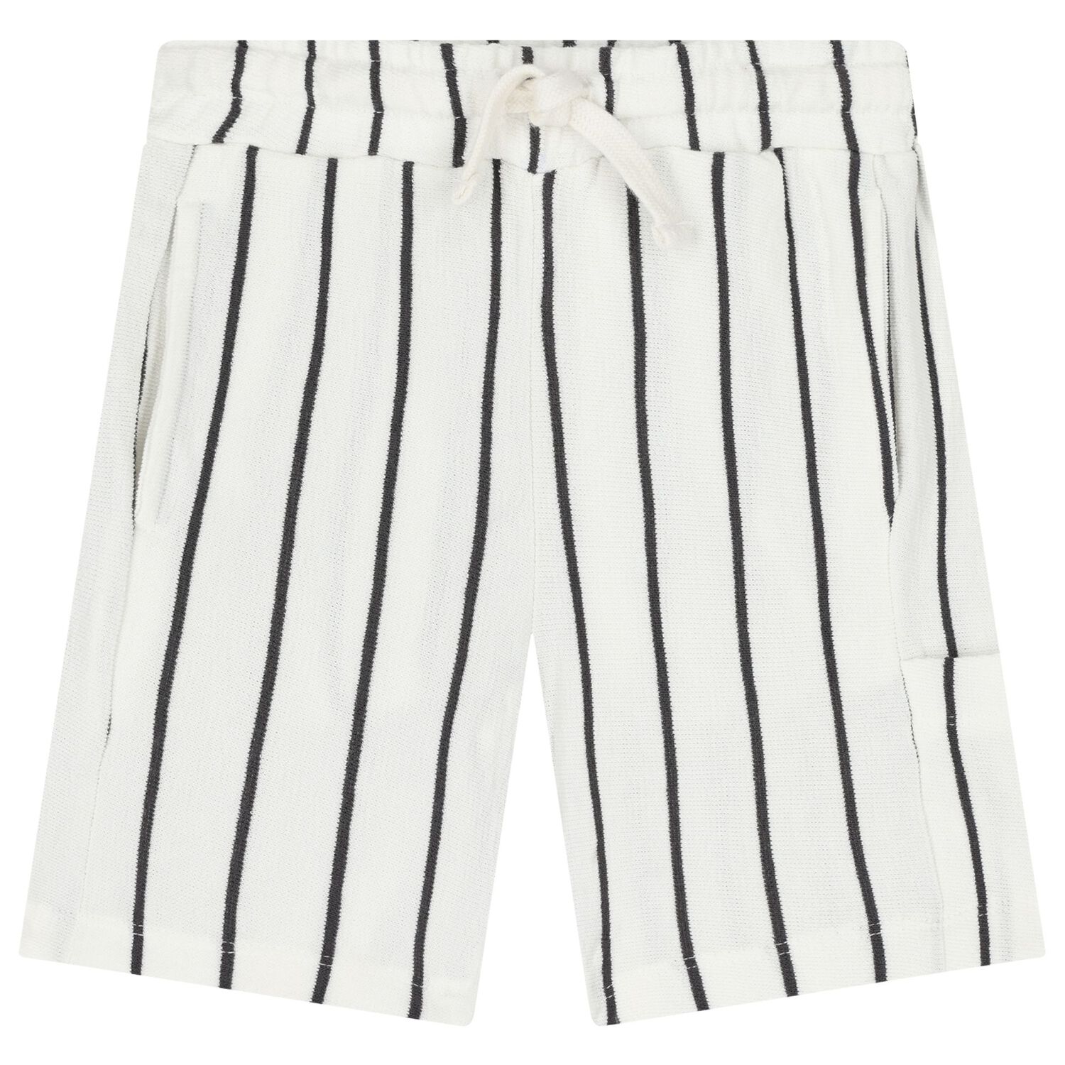 Boys Grey & White Shorts Set, 2, hi-res