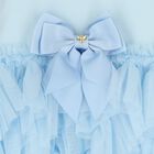 Baby Girls Blue Tulle Ruffles Dress, 1, hi-res