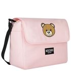 Pink Teddy Bear Logo Baby Changing Bag, 3, hi-res