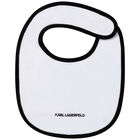 White Babygrow & Bib Gift Set, 1, hi-res