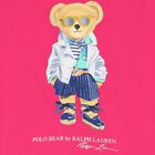 Girls Pink Polo Bear T-Shirt, 1, hi-res