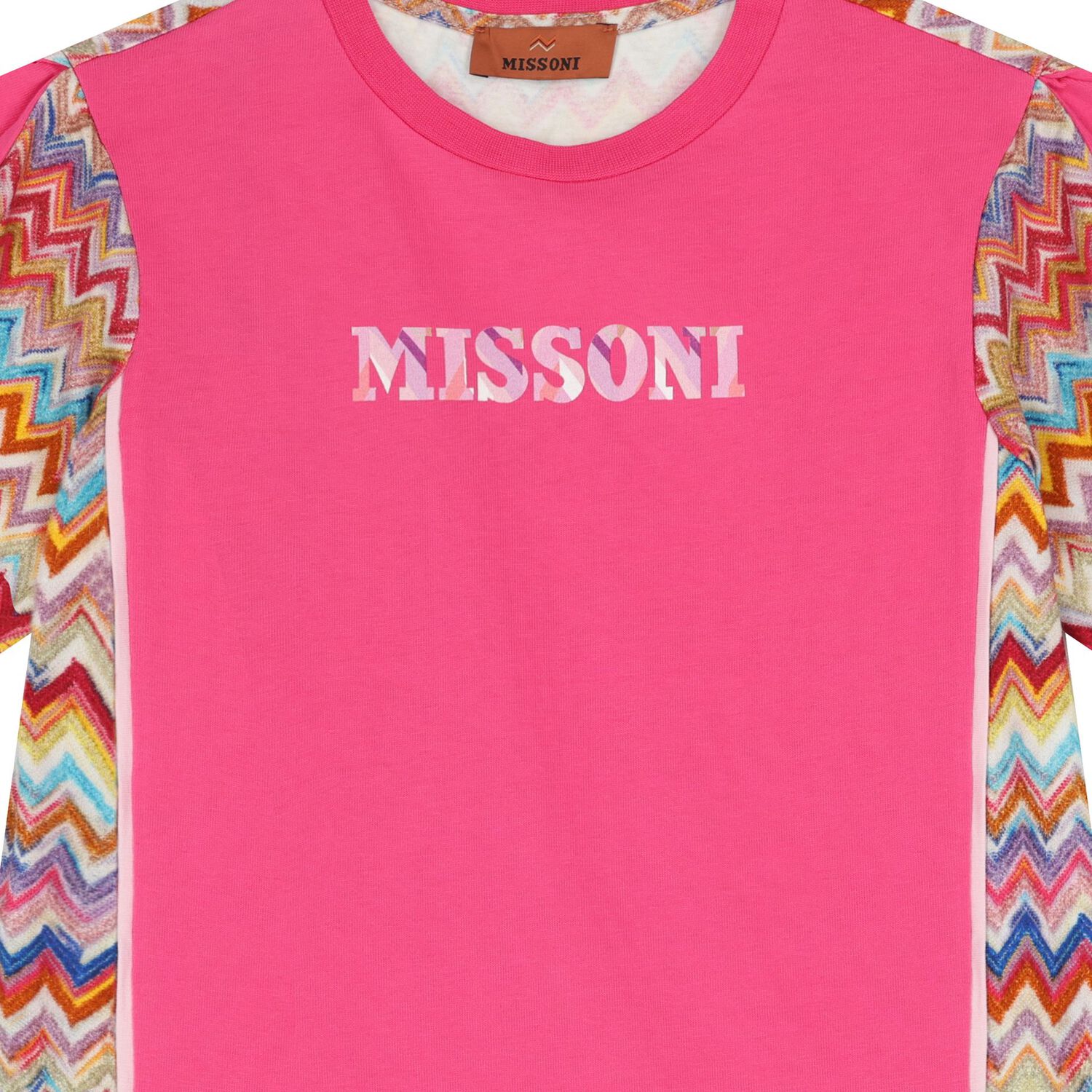 Girls Pink Zigzag Dress, 2, hi-res