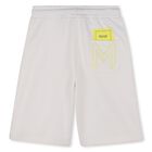 Boys Ivory Logo Shorts, 1, hi-res