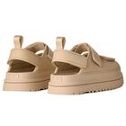 Beige Chunky Logo Sandals , 3, hi-res