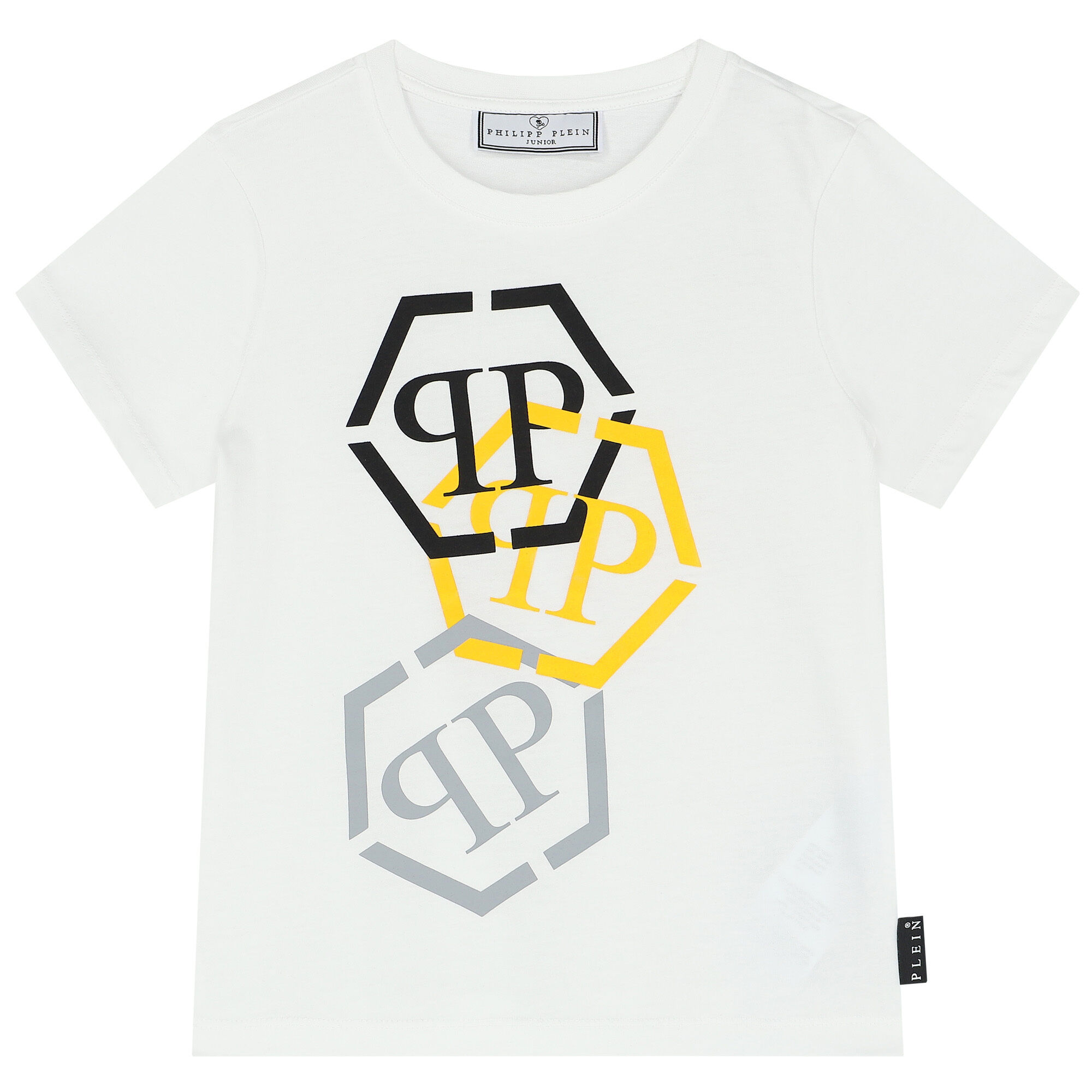 Philipp Plein Junior Boys White Logo T Shirt Junior Couture UK