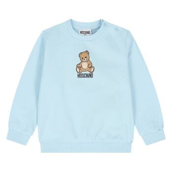 Younger Blue Teddy Bear Logo Sweatshirt
