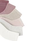 Baby Girls Pink & Ivory Socks (6 Pack), 2, hi-res