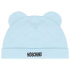 Blue & White Teddy Bear Logo Babygrow Gift Set, 3, hi-res