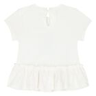 Younger Girls Ivory & Blue Leggings Set, 1, hi-res