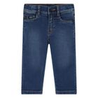 Younger Boys Blue Denim Jeans, 1, hi-res