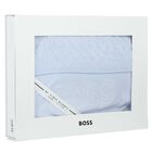 Baby Boys Blue Logo Blanket, 2, hi-res