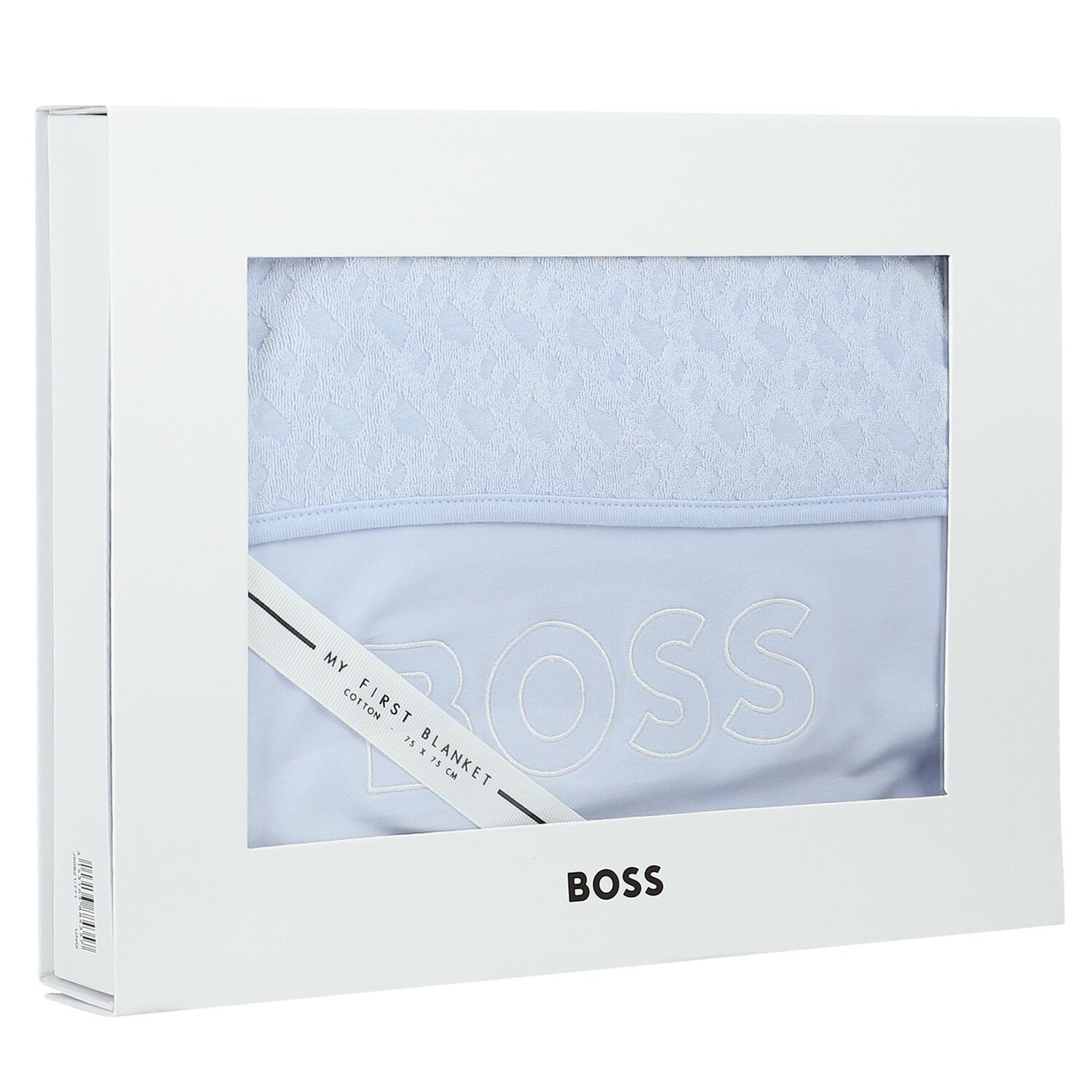 Baby Boys Blue Logo Blanket, 2, hi-res