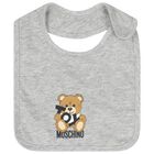 Grey Teddy Bear Logo Babygrow Gift Set, 5, hi-res