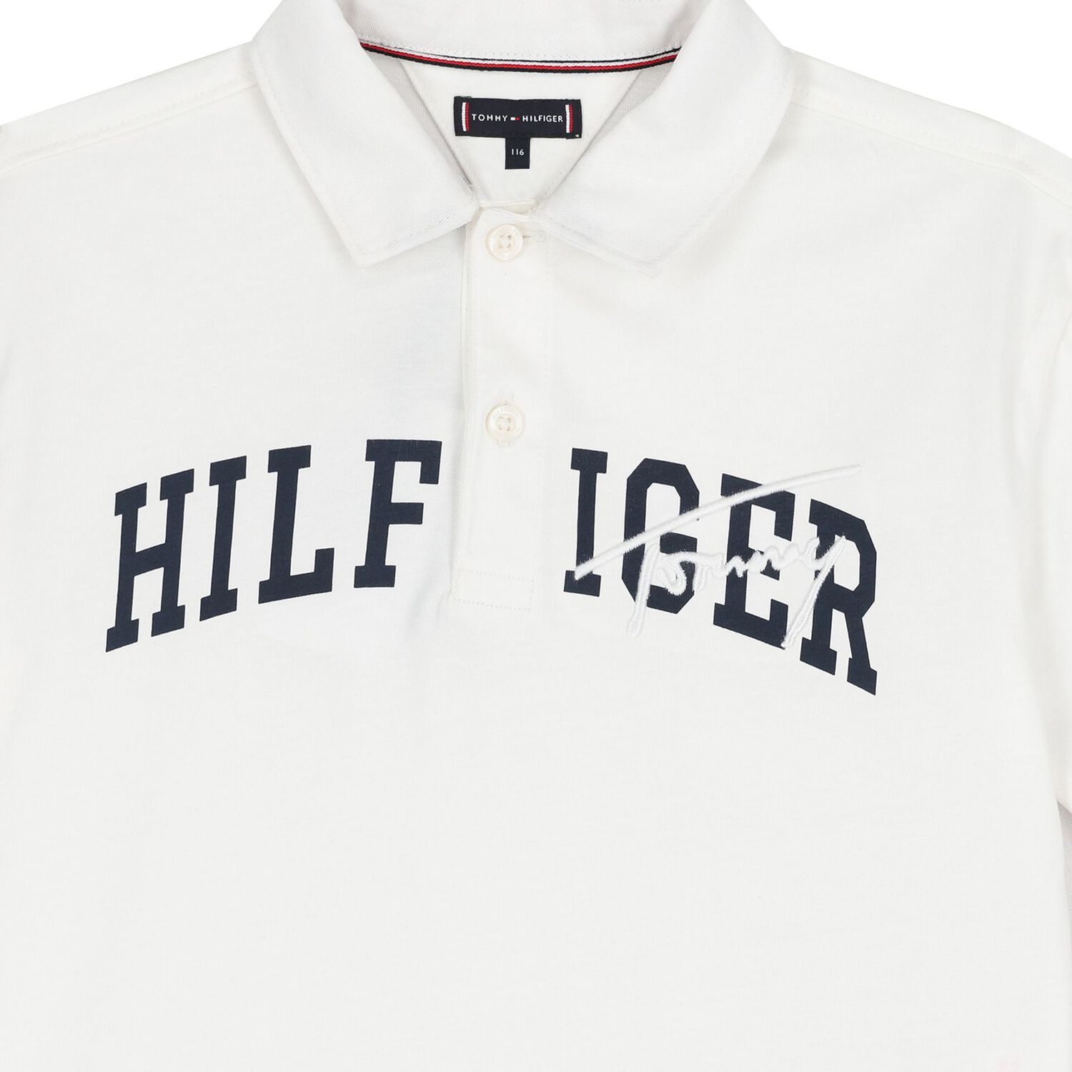 Boys White Logo Polo Shirt, 2, hi-res image number null