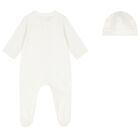 Baby Girls Ivory Logo Babygrow Gift Set, 1, hi-res