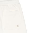 Boys White Logo Shorts, 5, hi-res