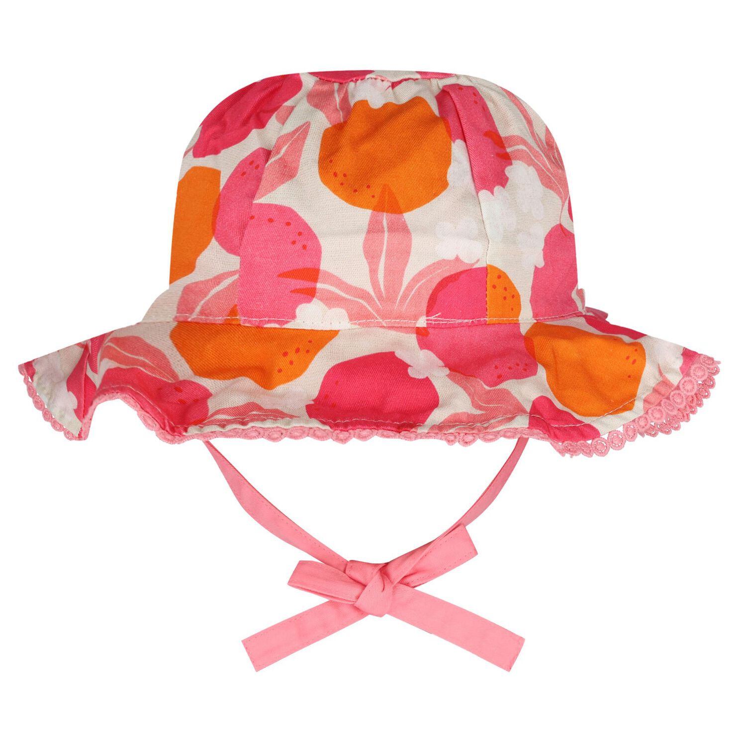 Baby Girls Reversible Hat , 1, hi-res