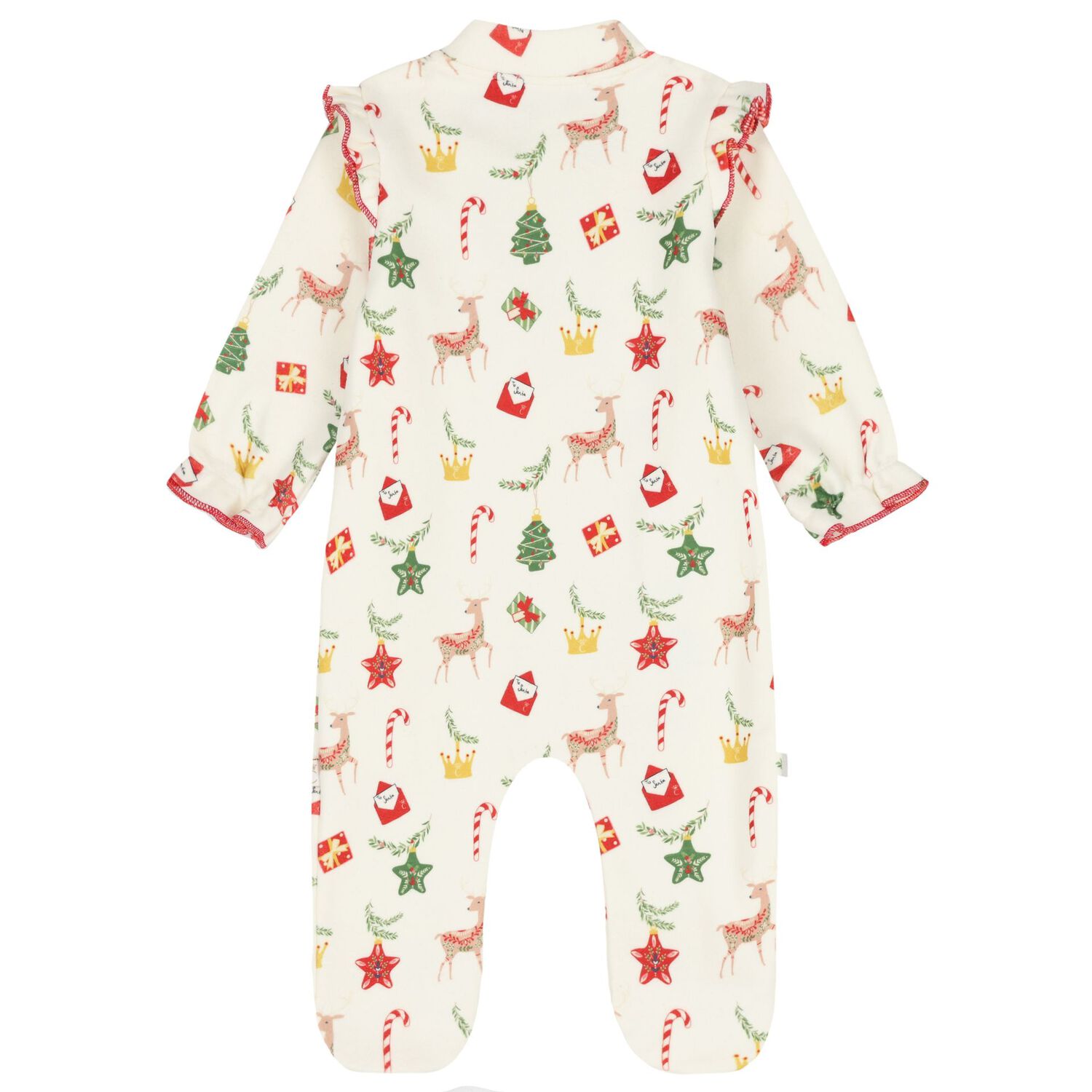 Baby Girls Ivory Babygrow Set, 1, hi-res
