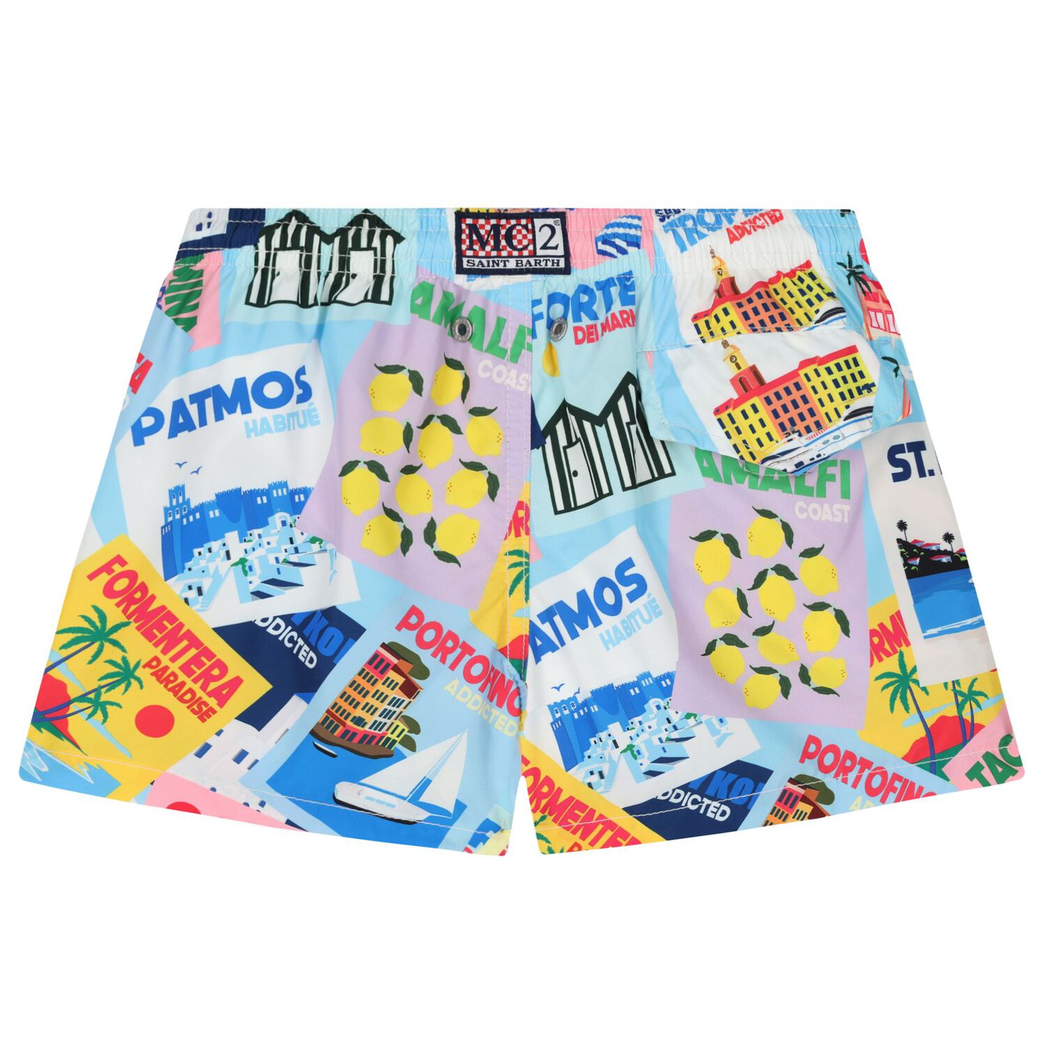 Boys Multi-Coloured Swim Shorts, 1, hi-res image number null