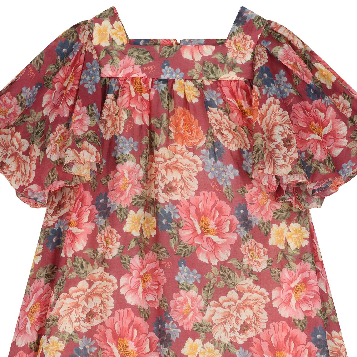  Girls Mini Me Pink Floral Dress, 1, hi-res