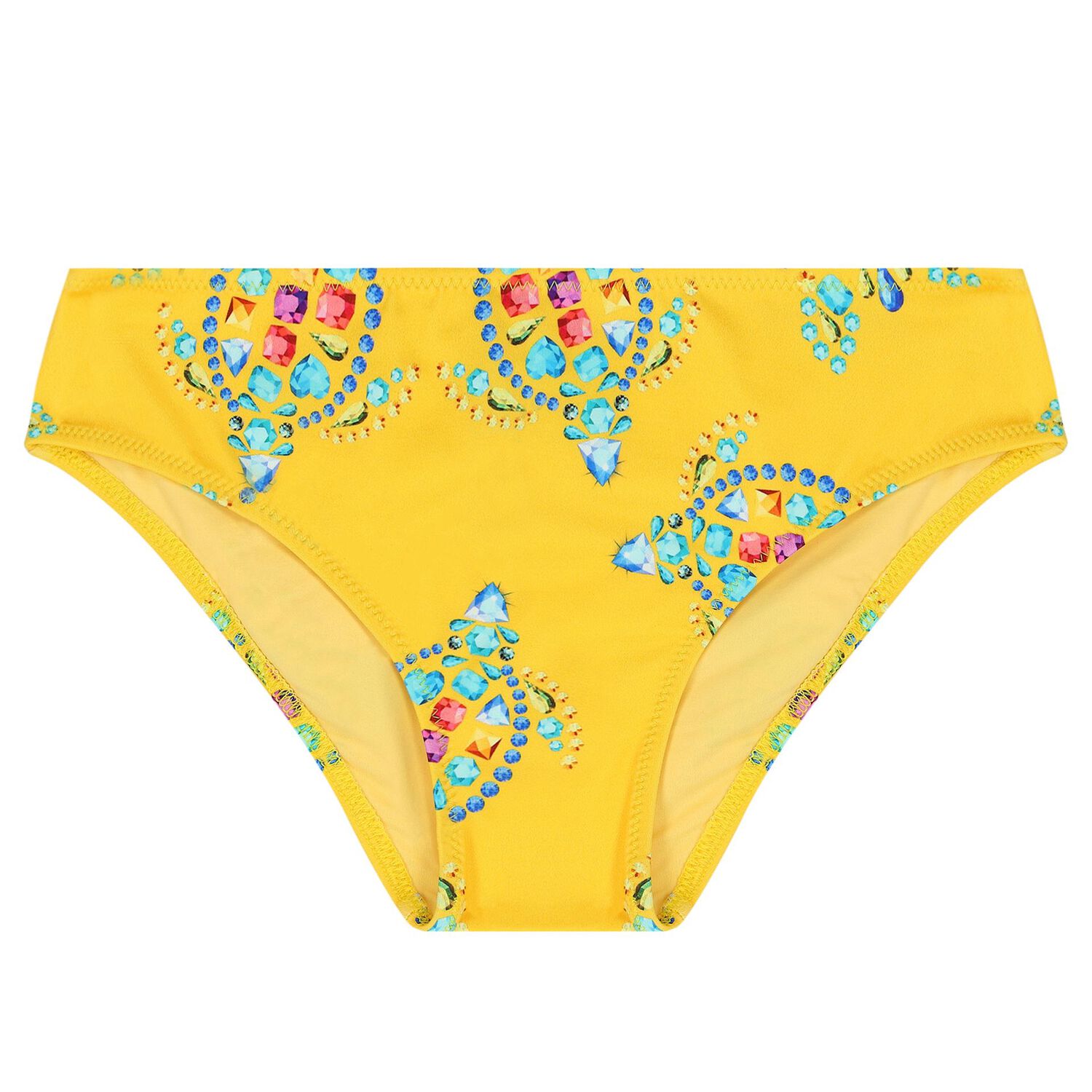 Girls Yellow Turtle Bikini, 1, hi-res image number null