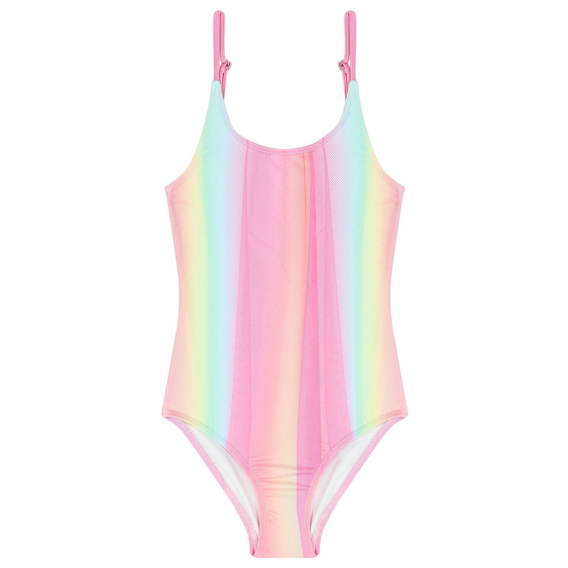 Pastel striped one piece swimsuit cheap