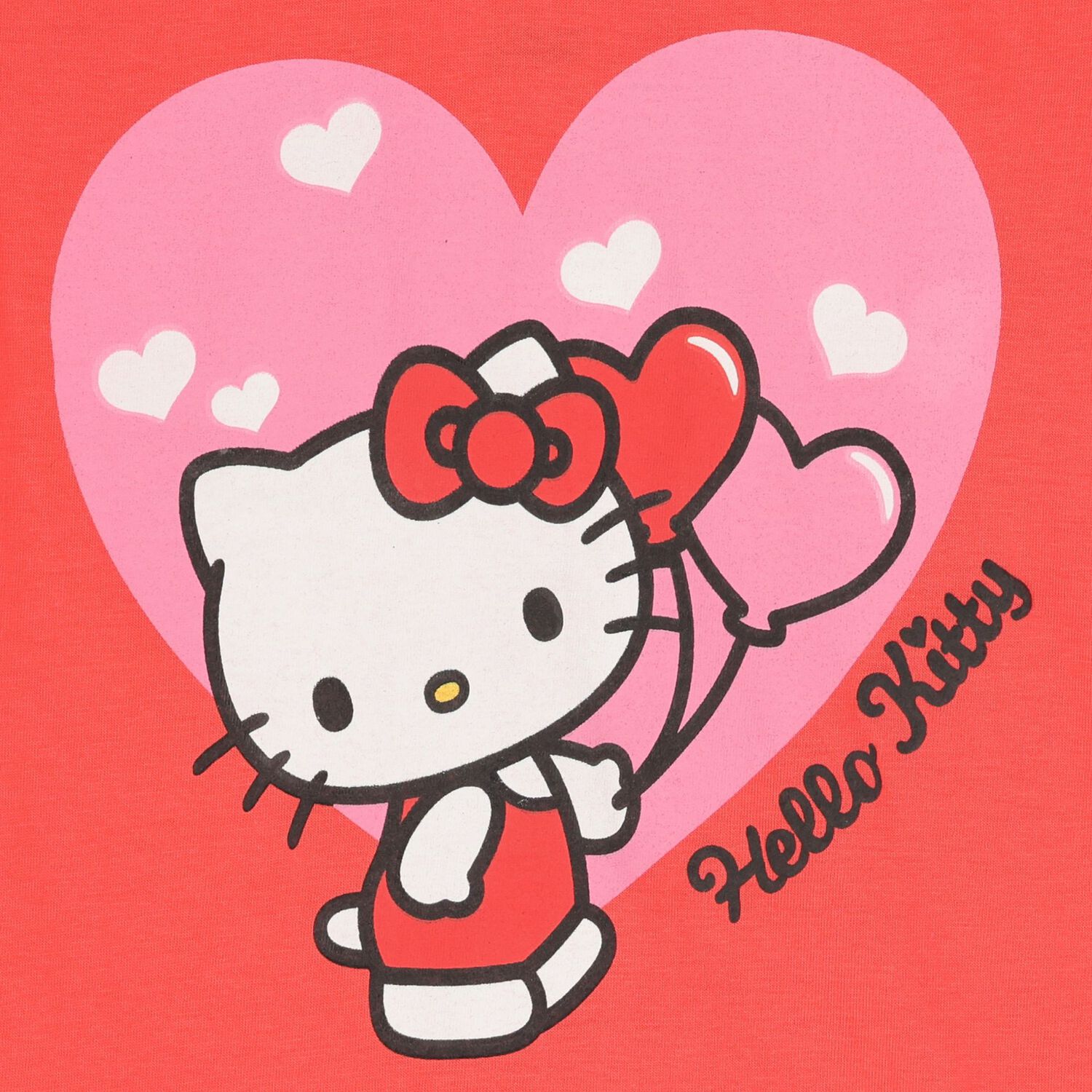 Girls Red Hello Kitty Shorts Set, 1, hi-res