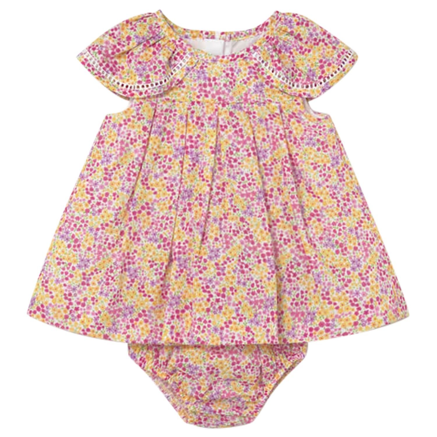 Baby Girls Pink Floral Dress Set, 1, hi-res