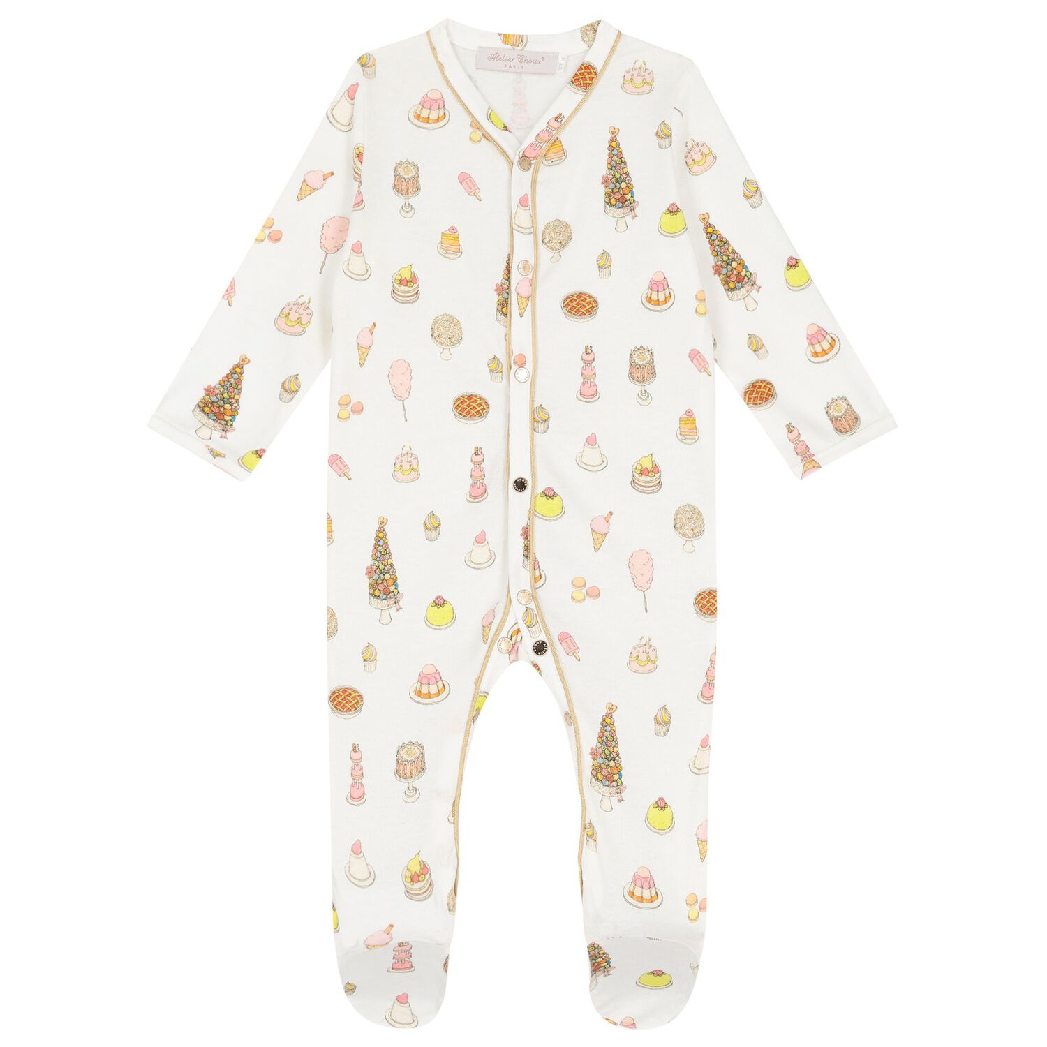 Baby Girls Ivory Sweetie Pie Babygrow, 1, hi-res image number null