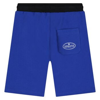 Younger Boys Blue Logo Shorts