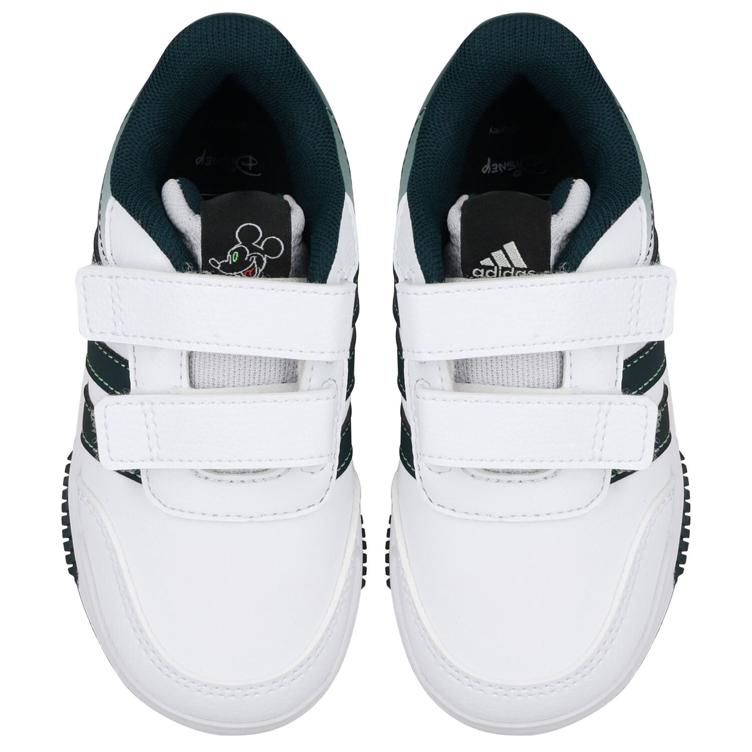 Boys Disney White & Green Logo Trainers, 1, hi-res