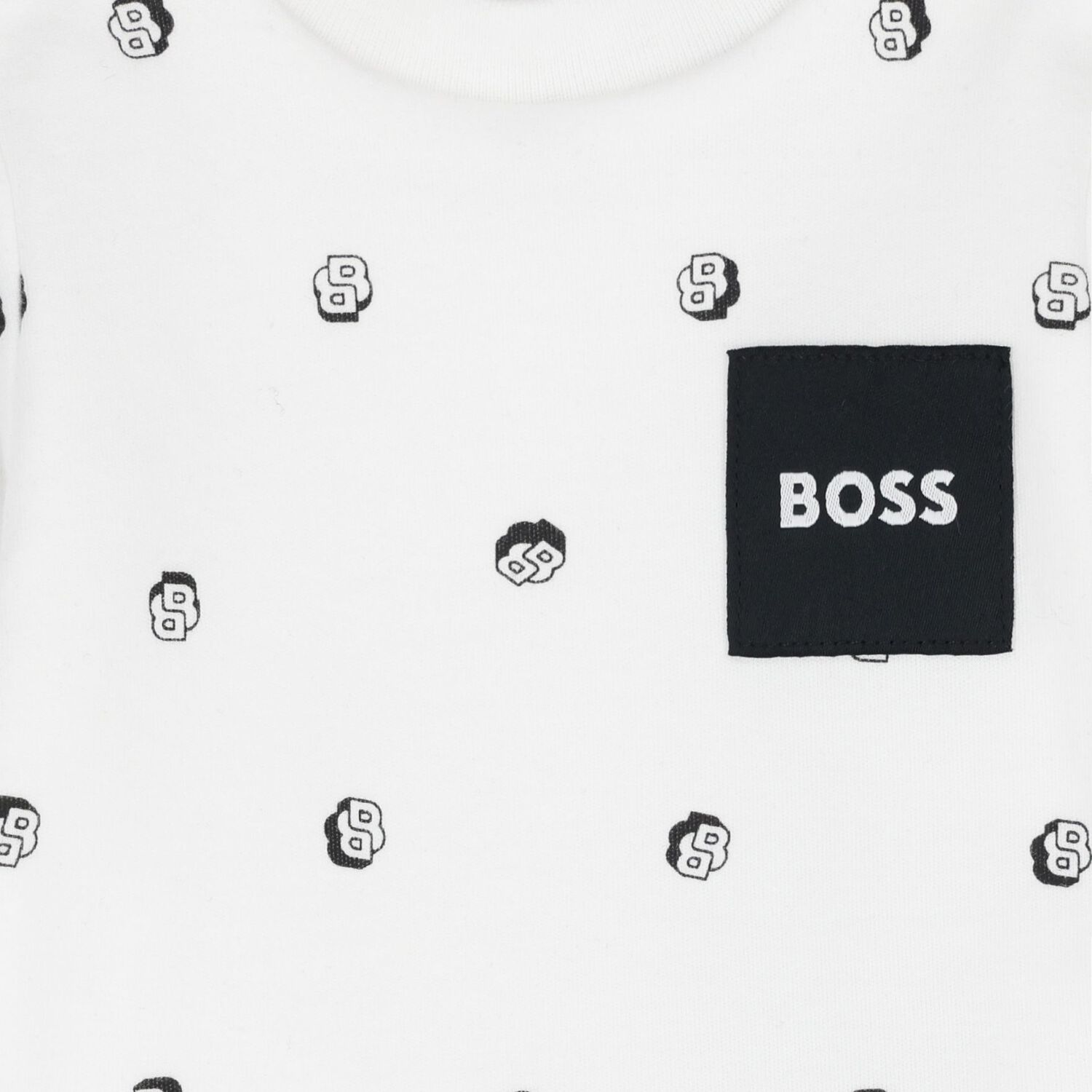 Baby Boys White & Black Bodysuit Set, 1, hi-res