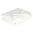 Baby Girls White Satin Bow Blanket, 1, hi-res