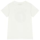 White Cotton Logo T-Shirt, 1, hi-res
