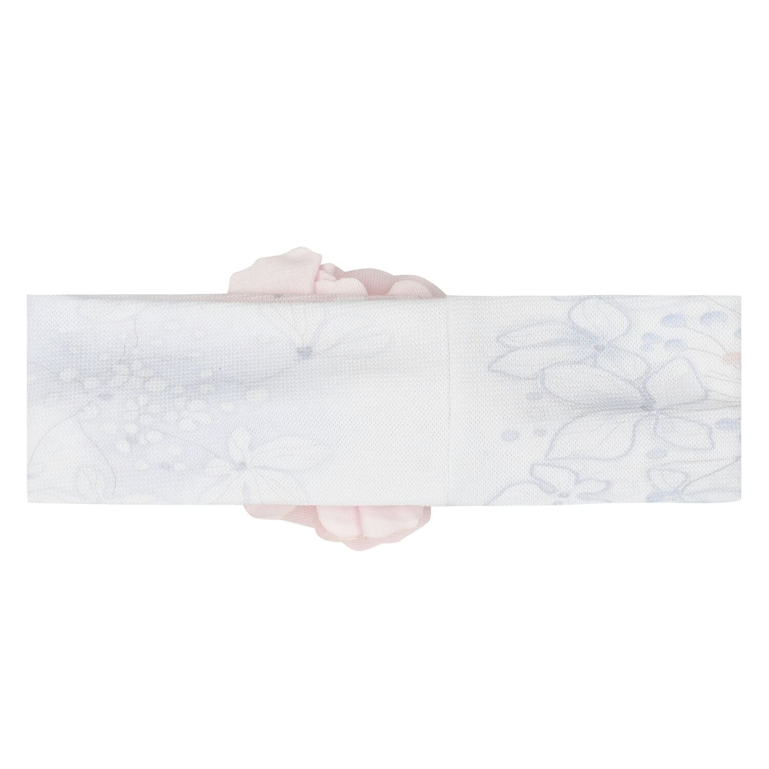 Baby Girls White & Pink Floral Headband, 1, hi-res