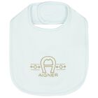 Baby Boys Blue Logo Bib, 2, hi-res