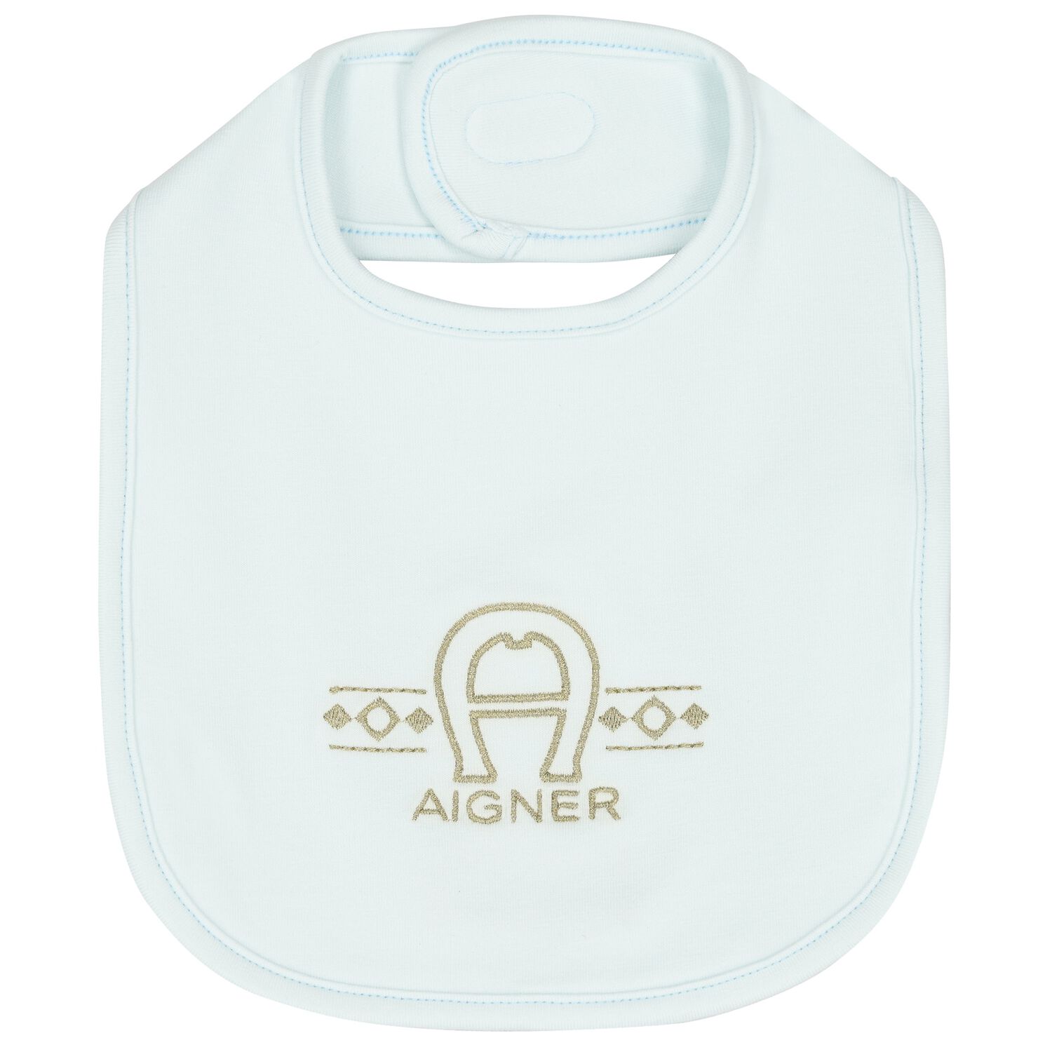 Baby Boys Blue Logo Bib, 2, hi-res