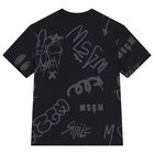 Boys Black Logo T-Shirt, 1, hi-res