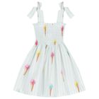 Girls Green Ice Cream Beach Dress, 1, hi-res
