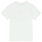 Boys White Logo T-Shirt, 1, hi-res