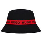 Boys Black & White Logo Reversible Hat, 1, hi-res