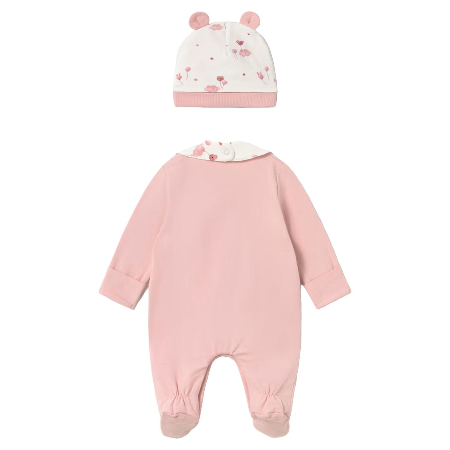 Baby Girls White & Pink Balloon Babygrow Gift Set, 3, hi-res