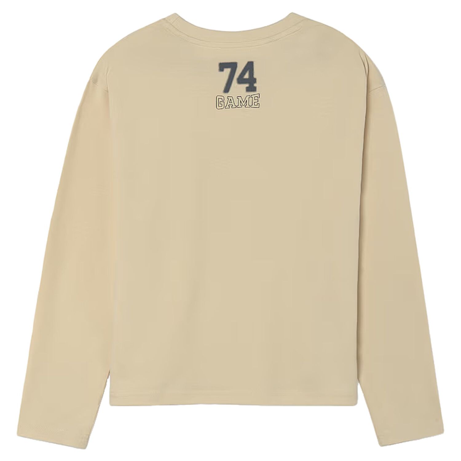 Boys Beige Long Sleeve Top, 1, hi-res