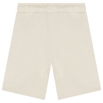 Boys Beige Logo Shorts
