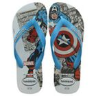 Boys Blue Captain America Flip Flops, 1, hi-res
