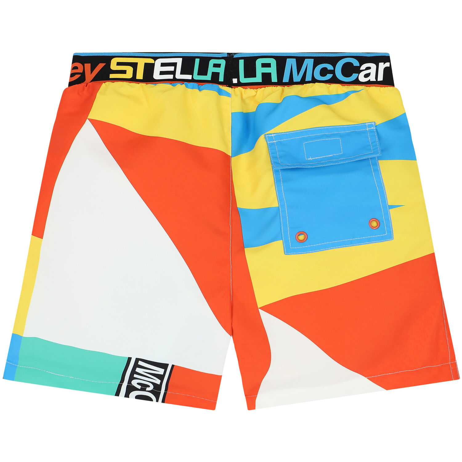 Boys Multi-Colored Logo Swim Shorts, 1, hi-res