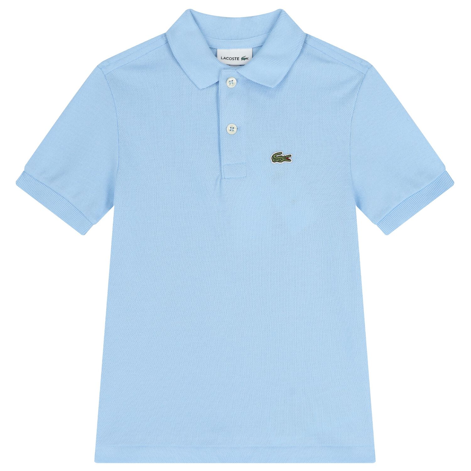 Boys Blue Logo Polo Shirt, 7, hi-res