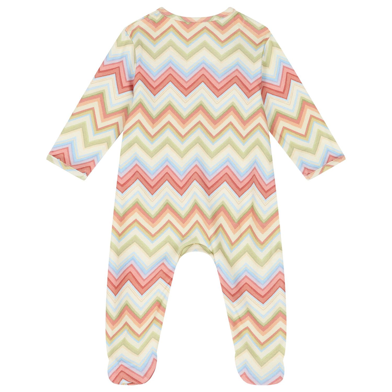 Multi-Coloured Zig Zag Babygrow, 2, hi-res